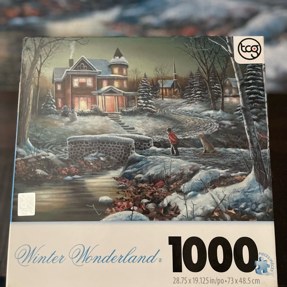 Winter Wonderland Homeward Bound 1000 Piece Puzzle - Used, Complete